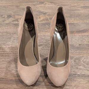 BCBGeneration Bristol Taupe Suede Heels